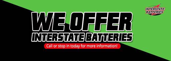 We Carry Interstate Batteries