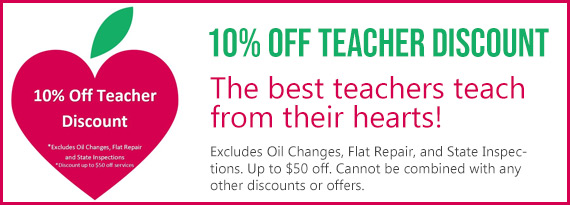 10% Off Auto Repair Teacher