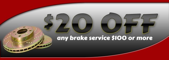 $20 Off Brake Service