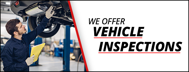 We Offer Vehicle Inspections