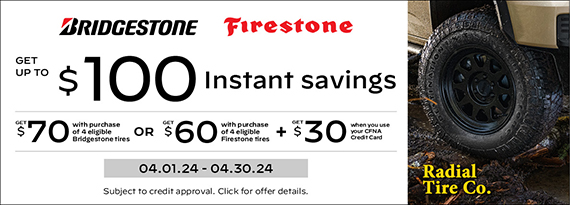 Save on Bridgestone and Firestone Tires