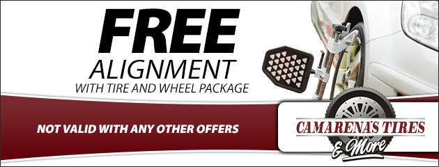 Free Alignment with Tire and Wheel Package