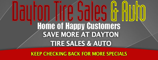 Dayton Tire Sales and Auto _Coupons Specials