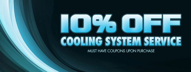 10% off cooling system service 