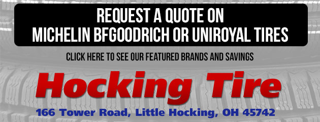 Request a quote on Michelin BFGoodrich or Uniroyal Tires