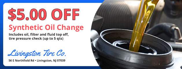  $5.00 Off Synthetic Oil Change