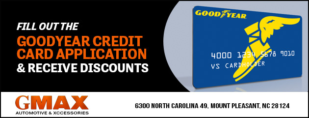 FILL OUT GOODYEAR CREDIT CARD APP & RECIEVE DISCOUNTS