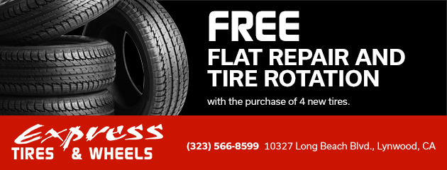 Free flat repair and tire rotation