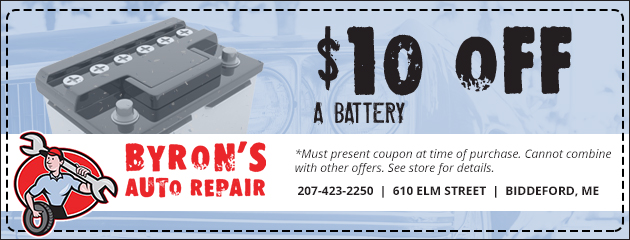 $10 Off a Battery Special