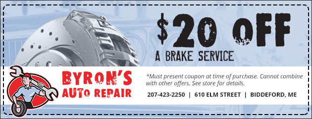 $20 Off a Brake Service Special