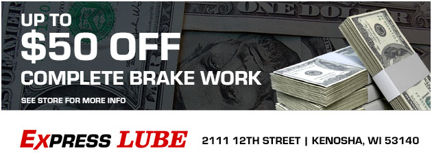 Up to $50 off complete brake work