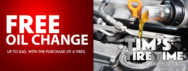 Free Oil Change with Purchase of 4 Tires