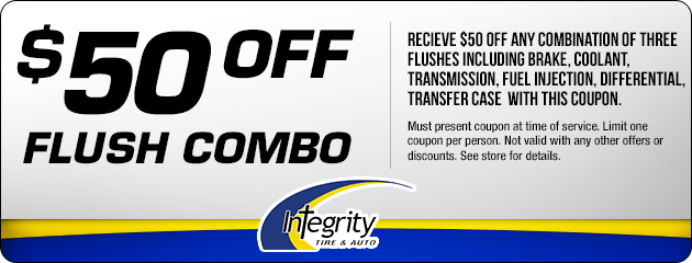 $50 off any combination of 3 flushes