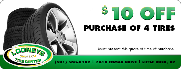 $10 Off Purchase of 4 Tires