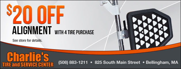 $20.00 Off Alignment with Tire Purchase