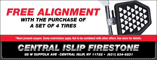 Free Alignment with any set of 4 Tires