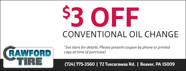 $3.00 Off Conventional Oil Change Special