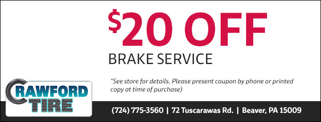 $20.00 Off Brake Service Special