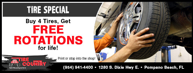 Buy 4 Tires, Get Free Rotations for Life