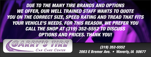 Call and Get a Tire Quote! 