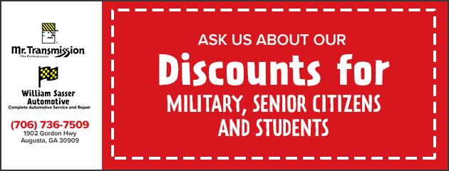 Military, Senior Citizen and Student Discounts