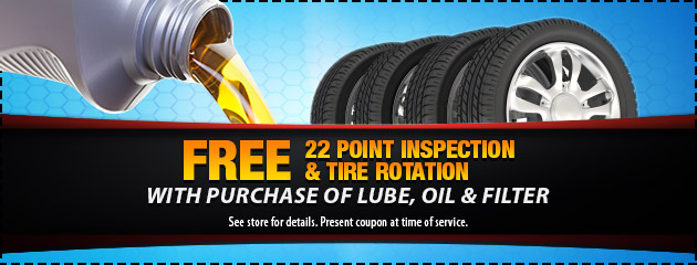 Free 22 Point Inspection and Rotation