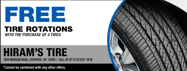 Free Tire Rotations with the Purchase of 4 Tires