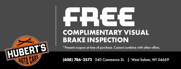 Free Complimentary Visual Brake Inspection