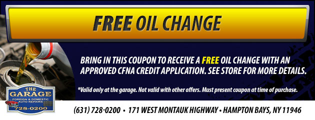 Free Oil Change Special