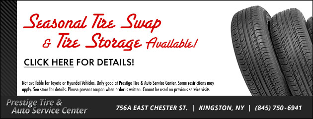 Seasonal Tire Swap and Tire Storage Available! 
