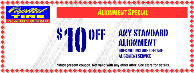 $10 Off Any Standard Alignment 
