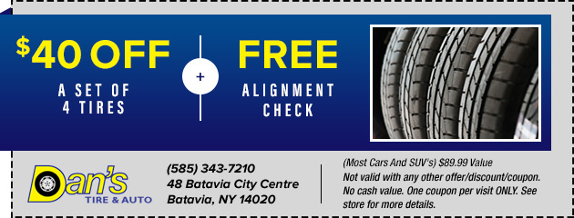 Tire Special + Free Alignment Check