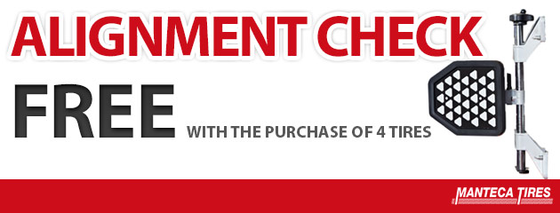 FREE Alignment Check with the purchase of 4 tires!