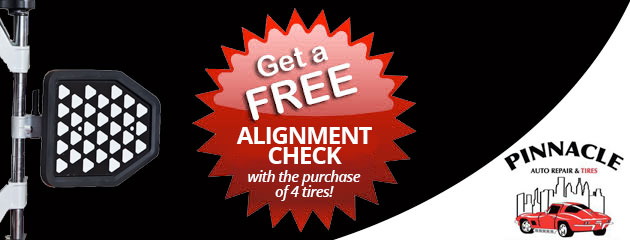FREE Alignment Check with the purchase of 4 tires!