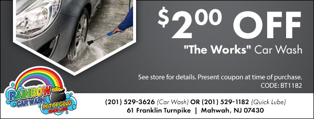 $2.00 OFF "The Works" Car Wash