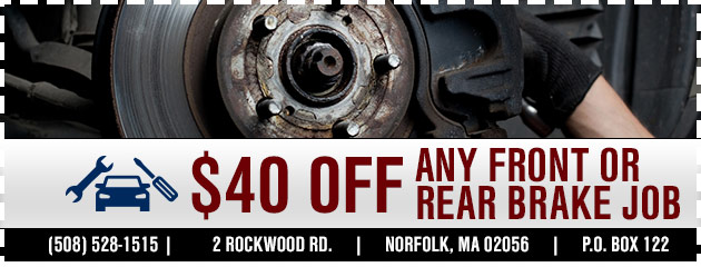 $40 Off Any Front or Rear Brake Job