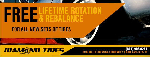 Free lifetime rotation and rebalance for all new sets of tires 