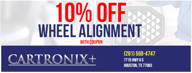 Wheel alignment 10% off with coupon