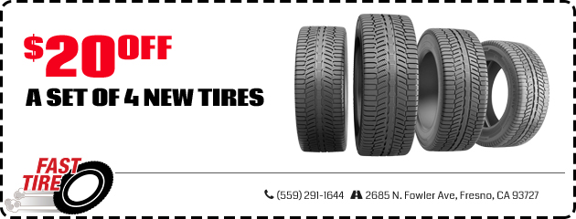 $20 Off Set of 4 New Tires
