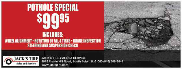 $99.95 Pothole Special