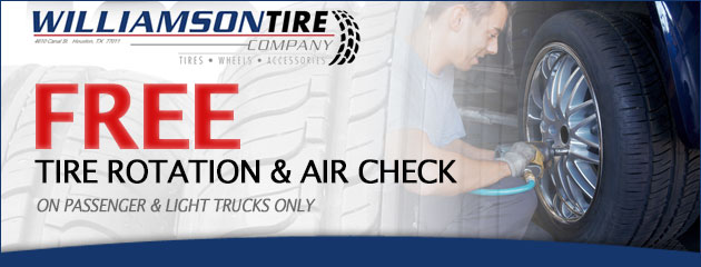 Free Tire Rotation and Air Check