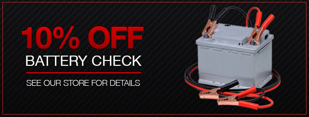 Battery Check - 10% Off