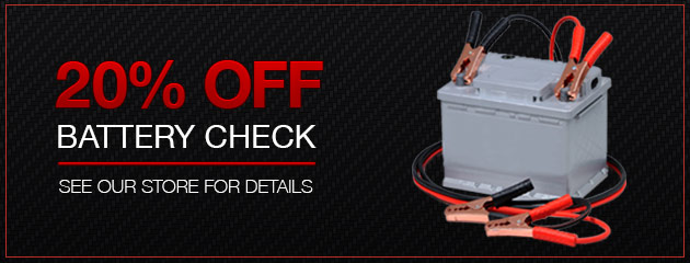 Battery Check - 20% Off