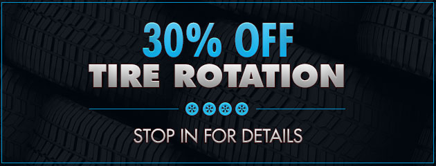 Tire Rotation - 30% Off