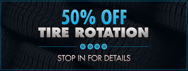 Tire Rotation - 50% Off