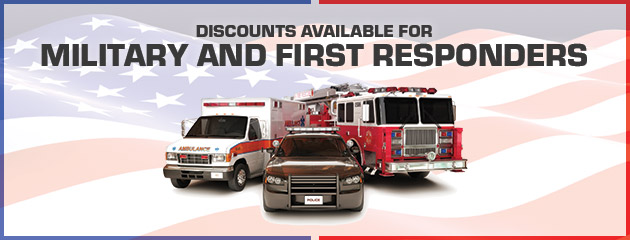 Discounts Available for Military & First Responders