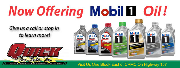 Now Offering Mobil 1 Oil!