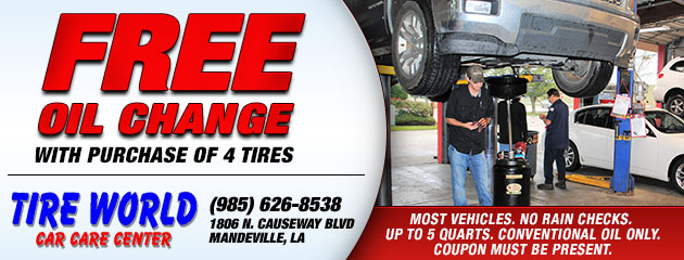 Tire World Car Care Center :: Mandeville LA Tires & Auto Repair Shop