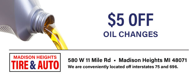 $5 Off Oil Changes