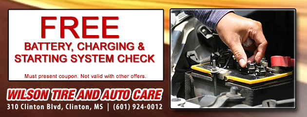FREE Battery, Charging & Starting System Check